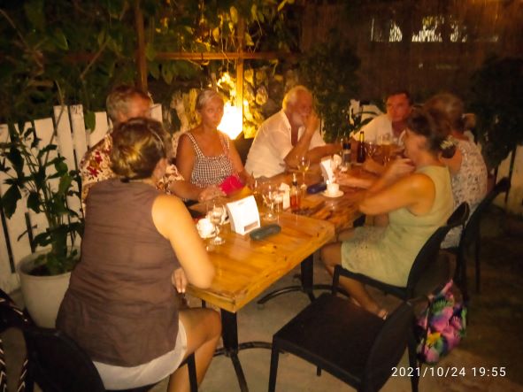 20211024 6483 Cartagena Abendessen mit Mikko Valentina Rudi Chris Gnter Nati